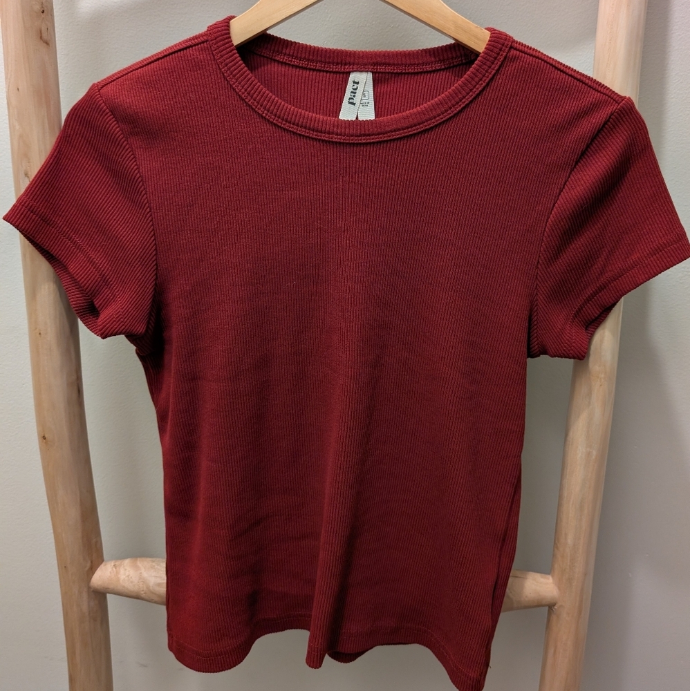 Pact | Red Short Sleeve Tee